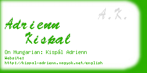 adrienn kispal business card